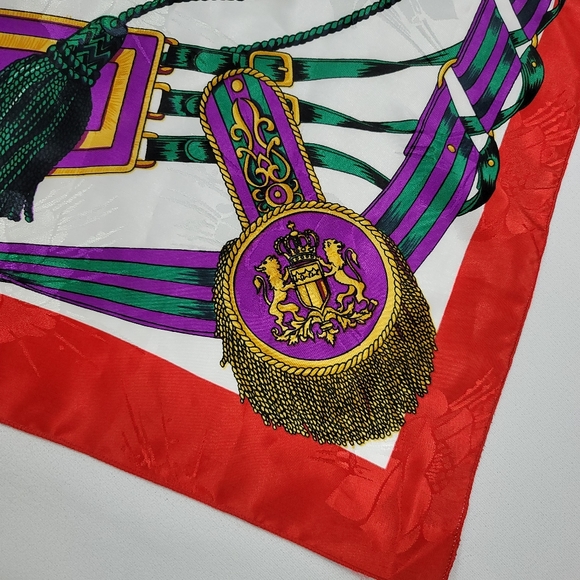 Silk Mardi Gras Scarf - Picture 3 of 13